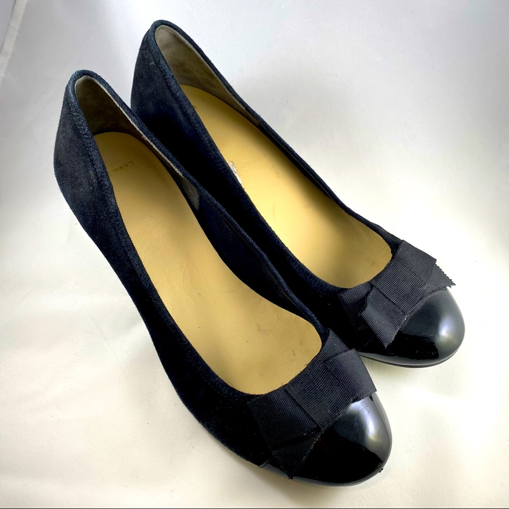 Cole Haan Nike Air Talli Suede Wedge with Bow